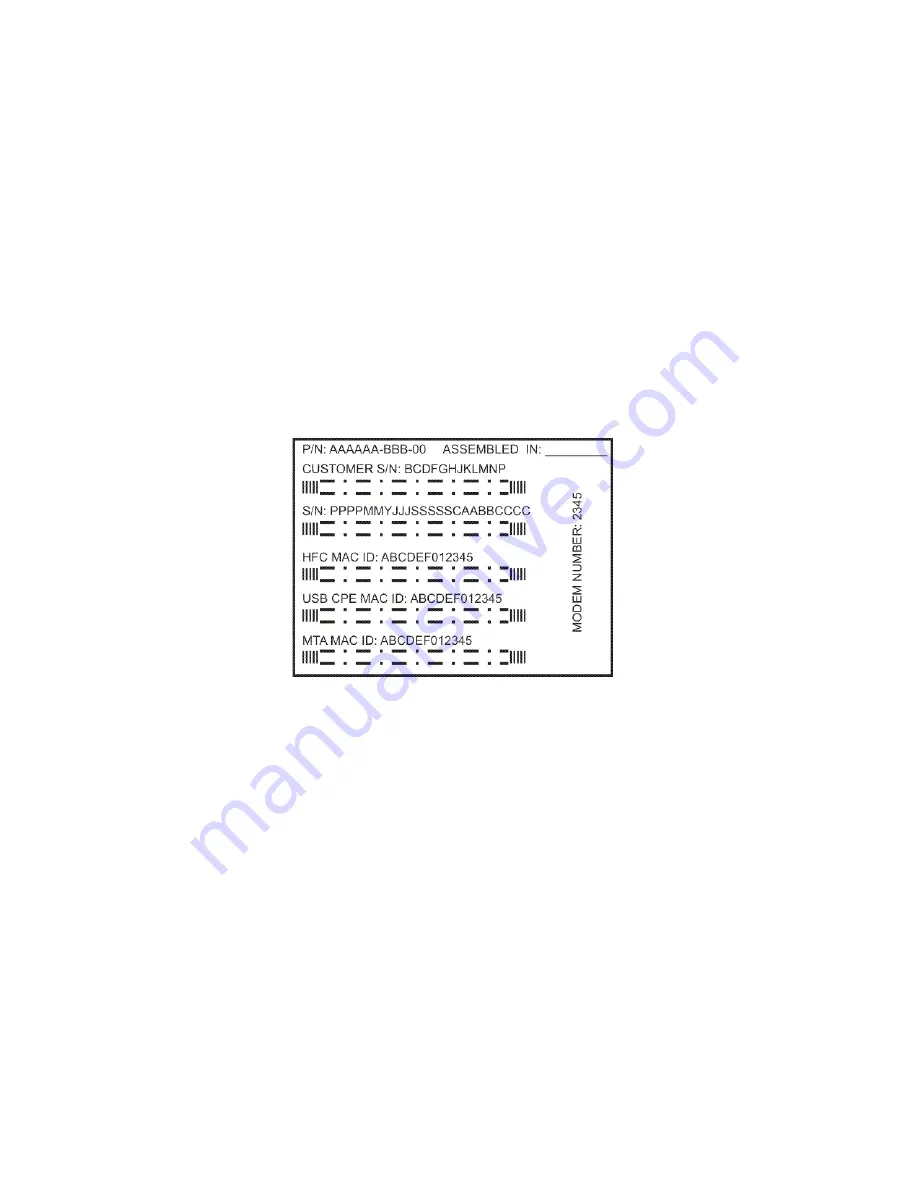 Motorola SBV5322 SURFBOARD DIGITAL VOICE MODEM - annexe 1 Installation Manual Download Page 16