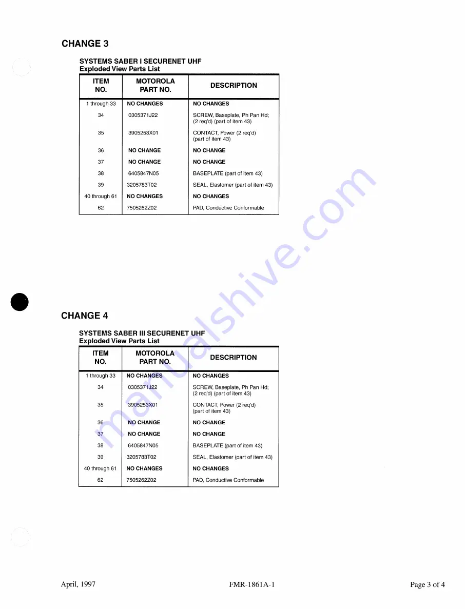 Motorola SYSTEMS SABER SECURENET Service Manual Download Page 16