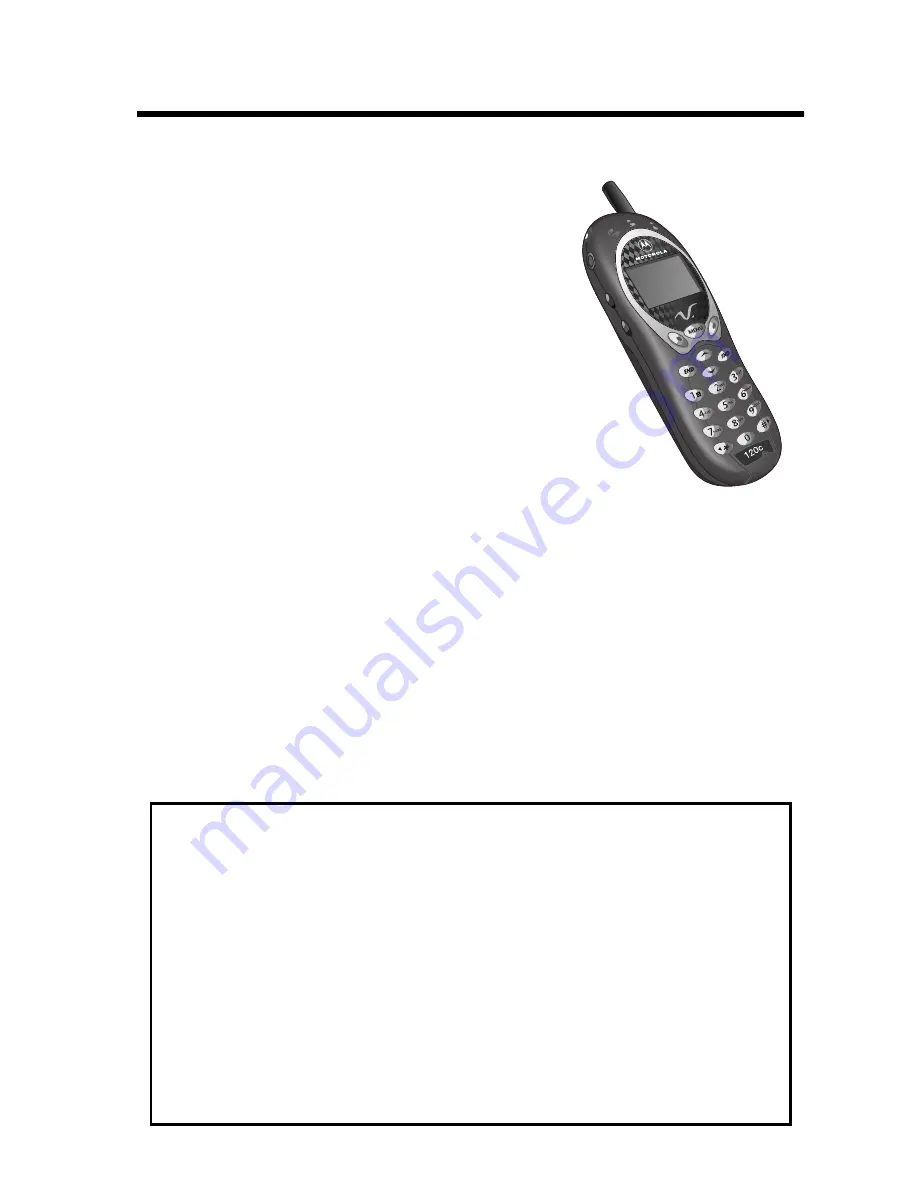 Motorola V120C Скачать руководство пользователя страница 3