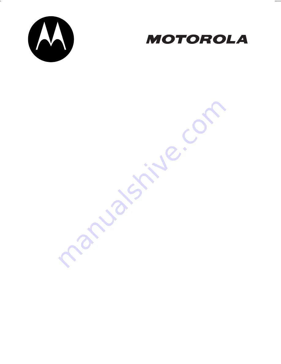 Motorola V291 Start Here Manual Download Page 1