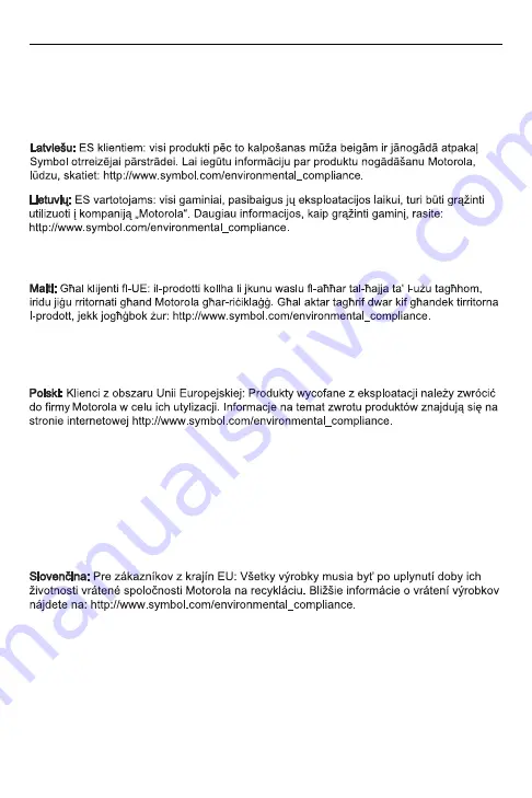 Motorola VCD9000 Quick Reference Manual Download Page 19