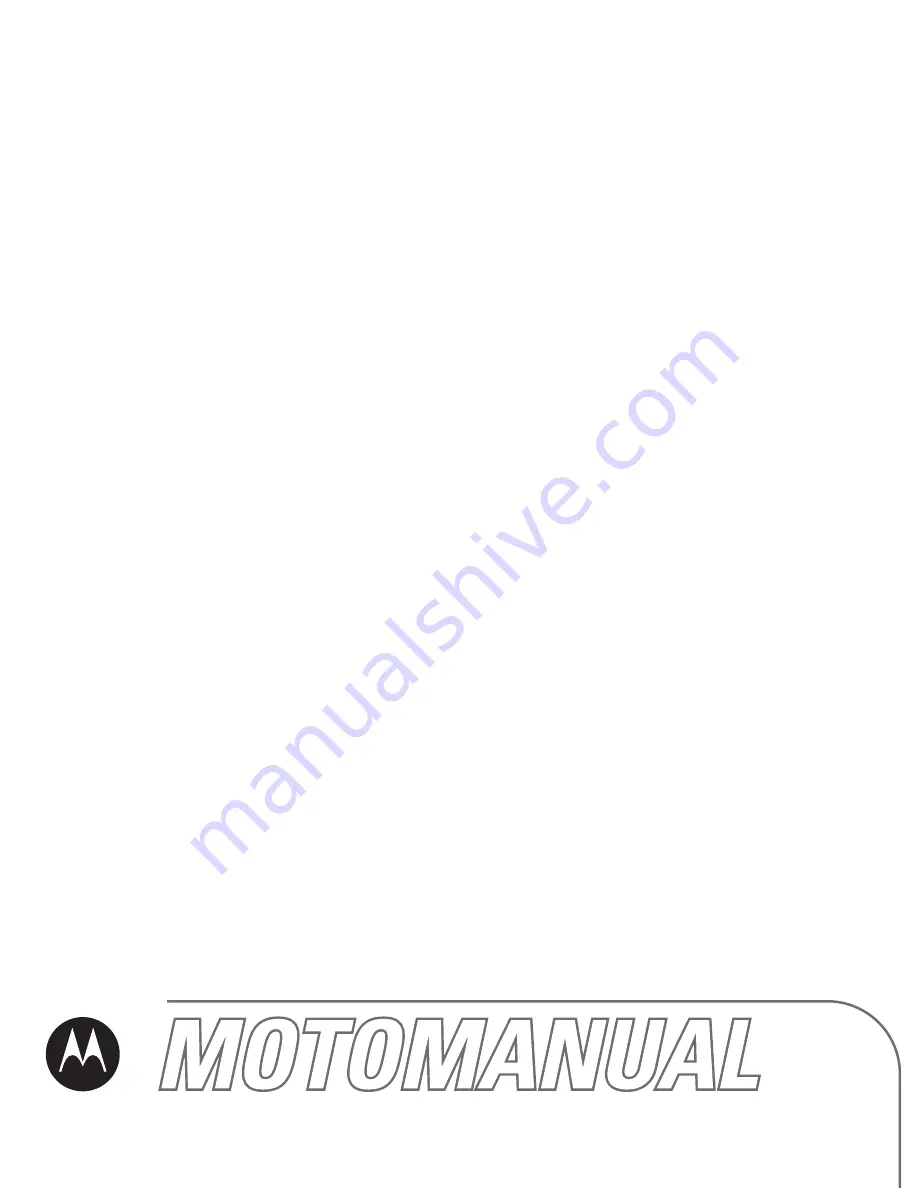 Motorola W355 Owner'S Manual Download Page 1