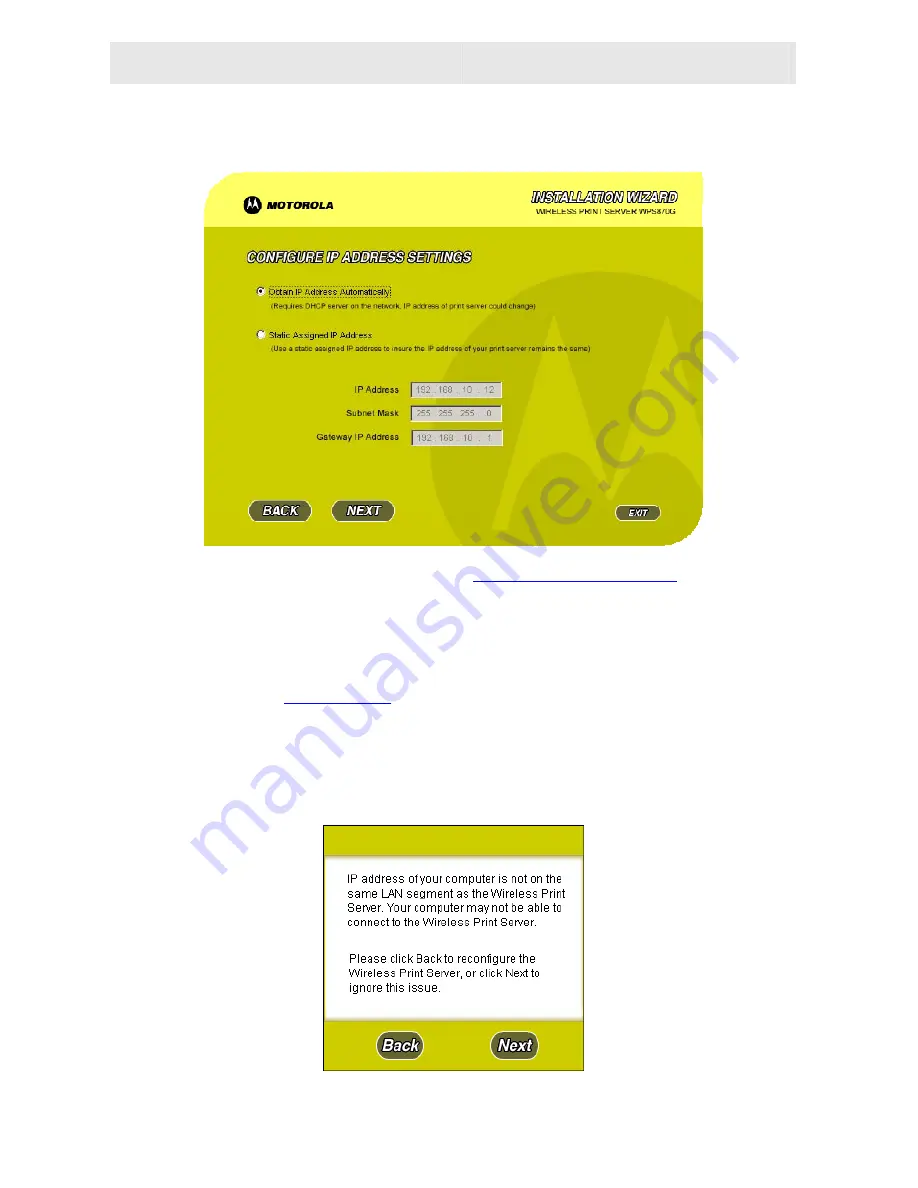 Motorola WPS870G - Wireless Print Server User Manual Download Page 21