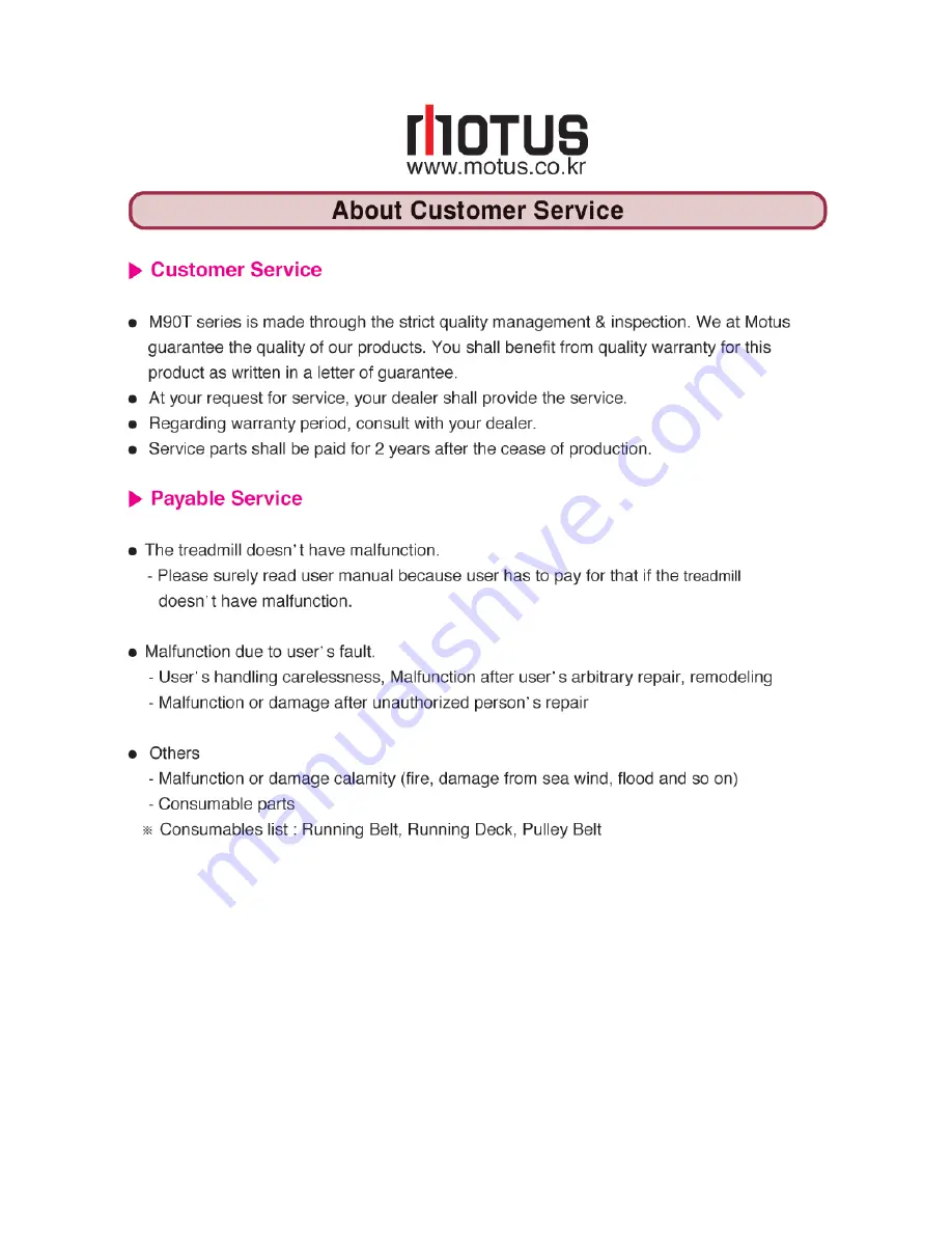 Motus M90T series User Manual Download Page 39