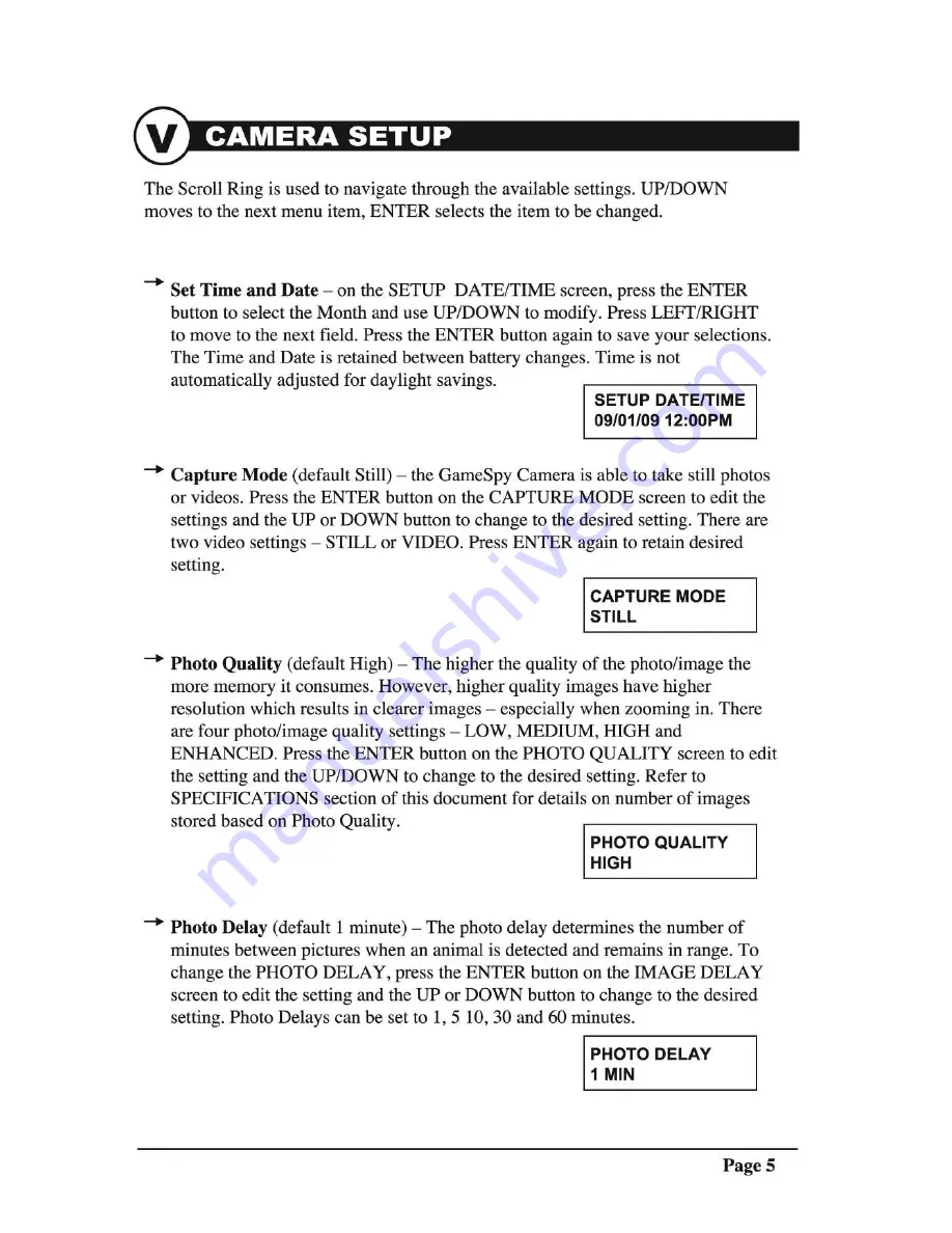 Moultrie I45s Instructions Manual Download Page 5