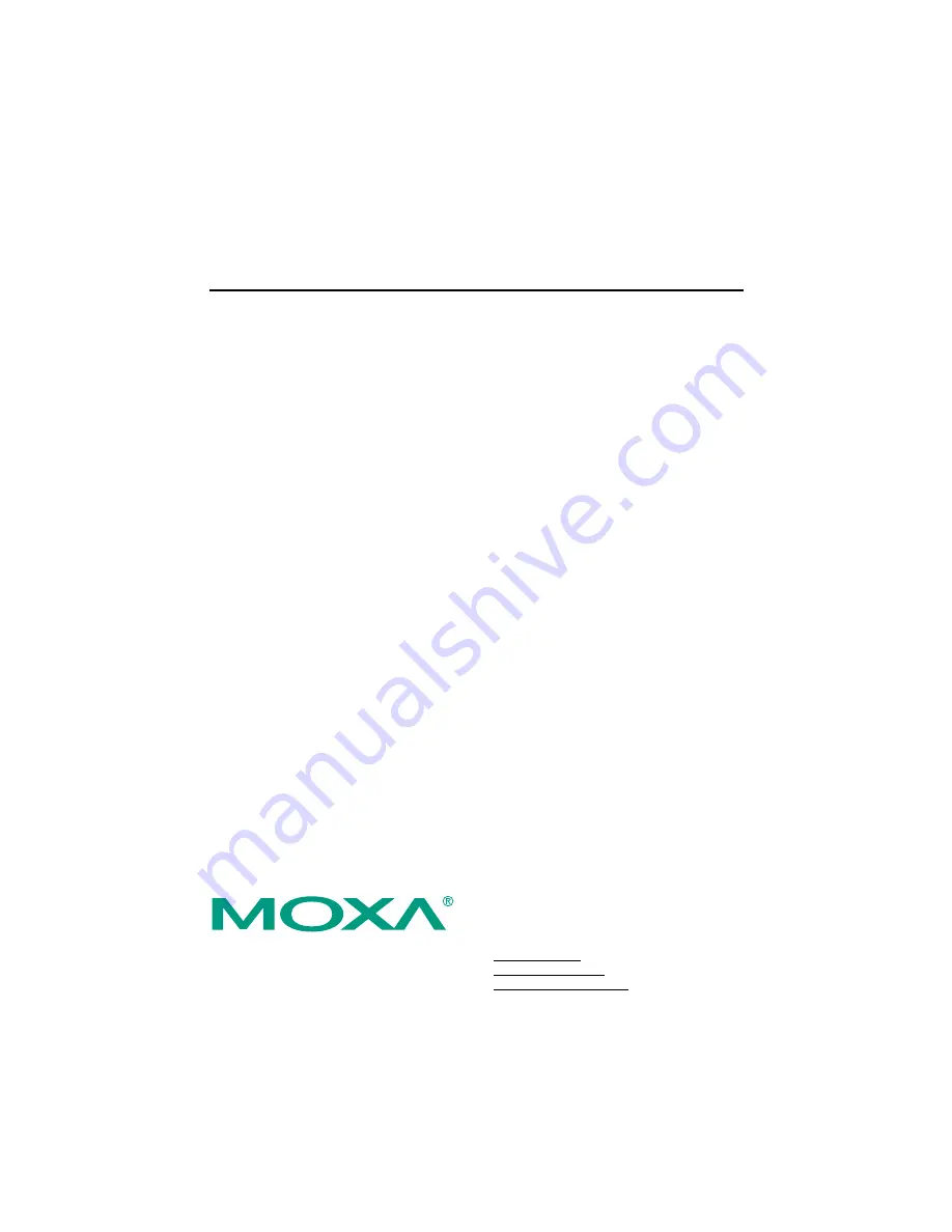 Moxa Technologies VPort D351 Quick Installation Manual Download Page 1