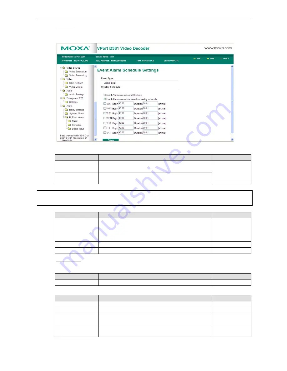 Moxa Technologies VPort D361 User Manual Download Page 50