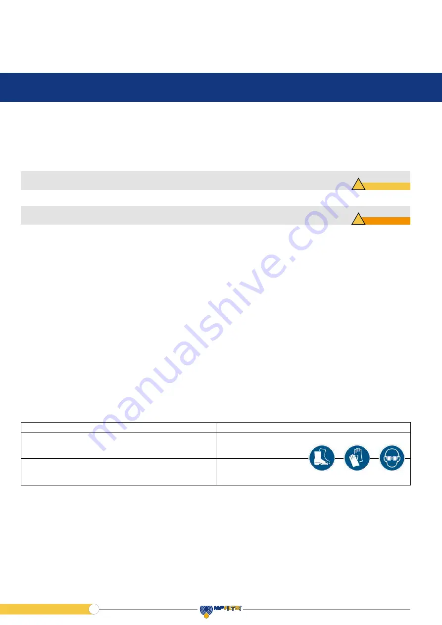 MP Filtri BS110 Operator'S Manual Download Page 14