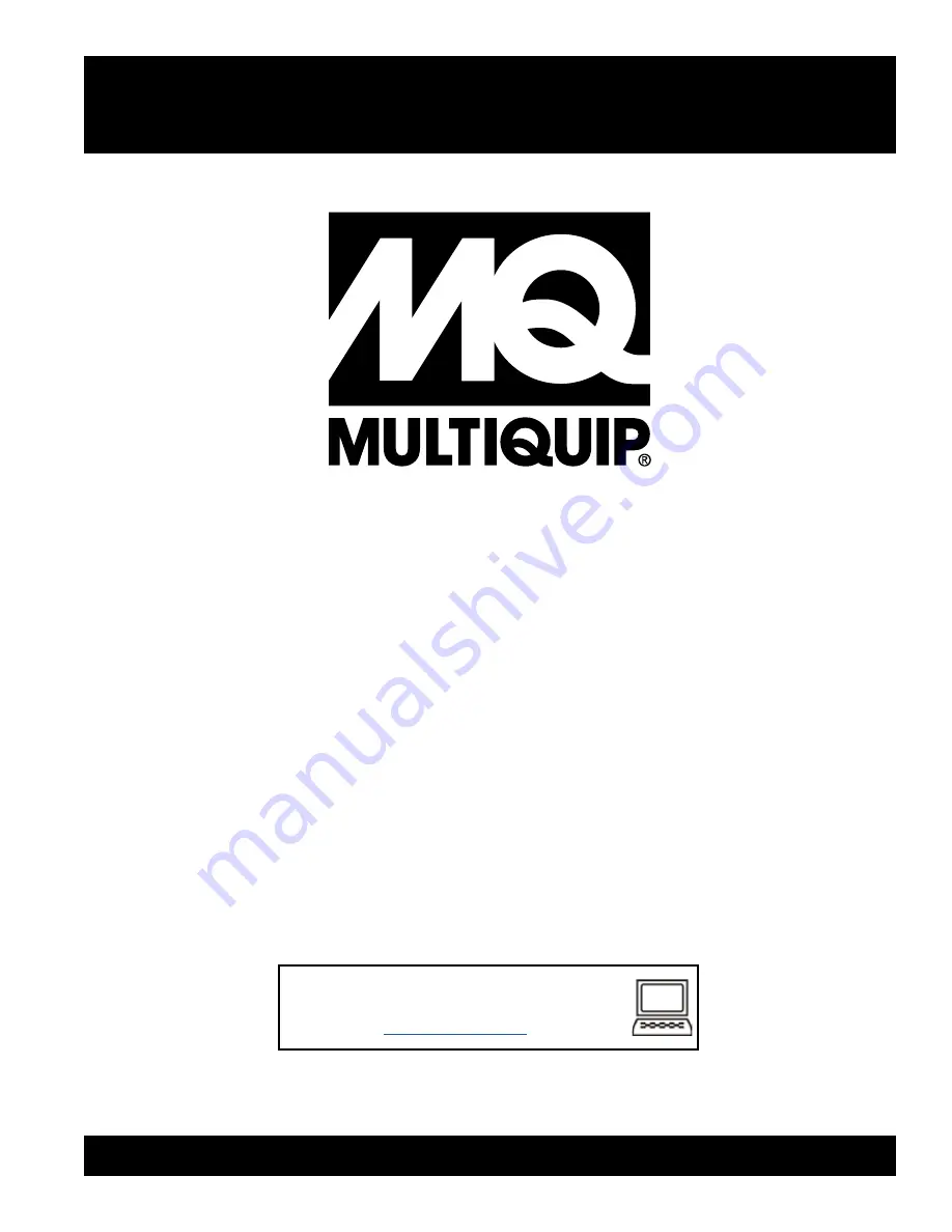 MQ Multiquip MQD2H Operation Manual Download Page 1