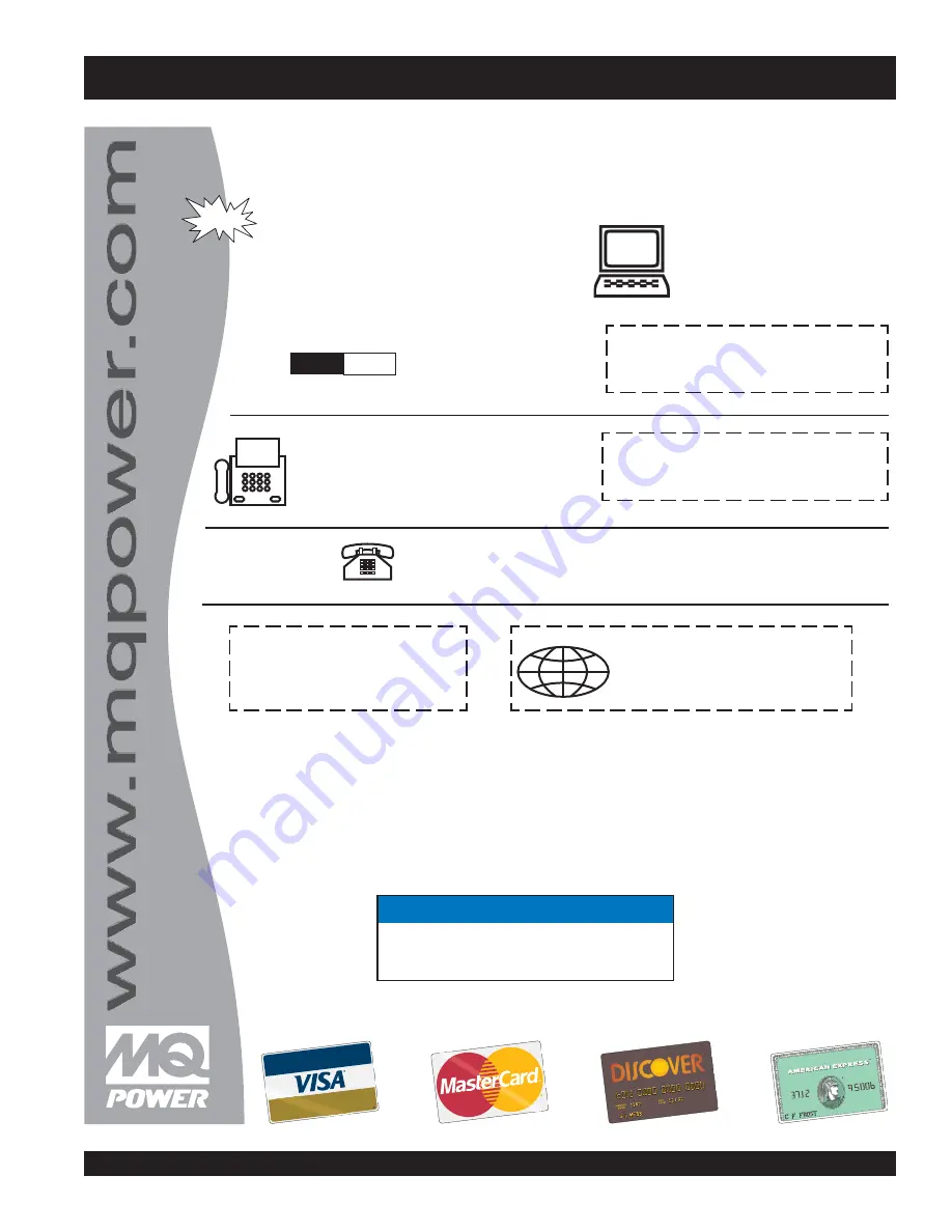 MQ Power WHISPERWELD TLW-300SS Operating And Parts Manual Download Page 5