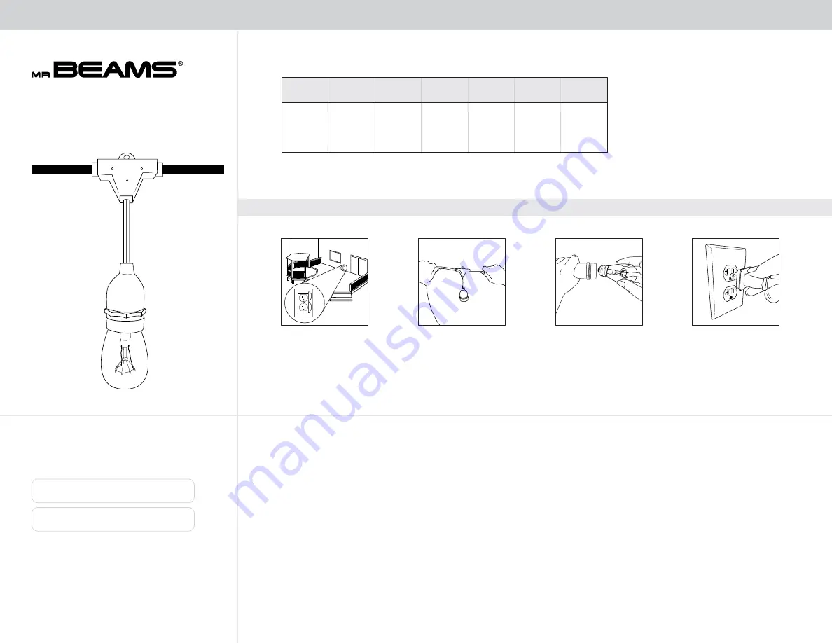 Mr. Beams MB10023 User Manual Download Page 1