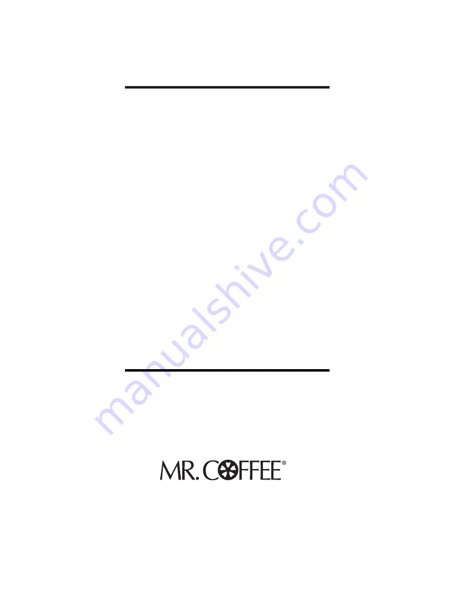 Mr. Coffee Cocomotion HC4 Operating Instructions Manual Download Page 11