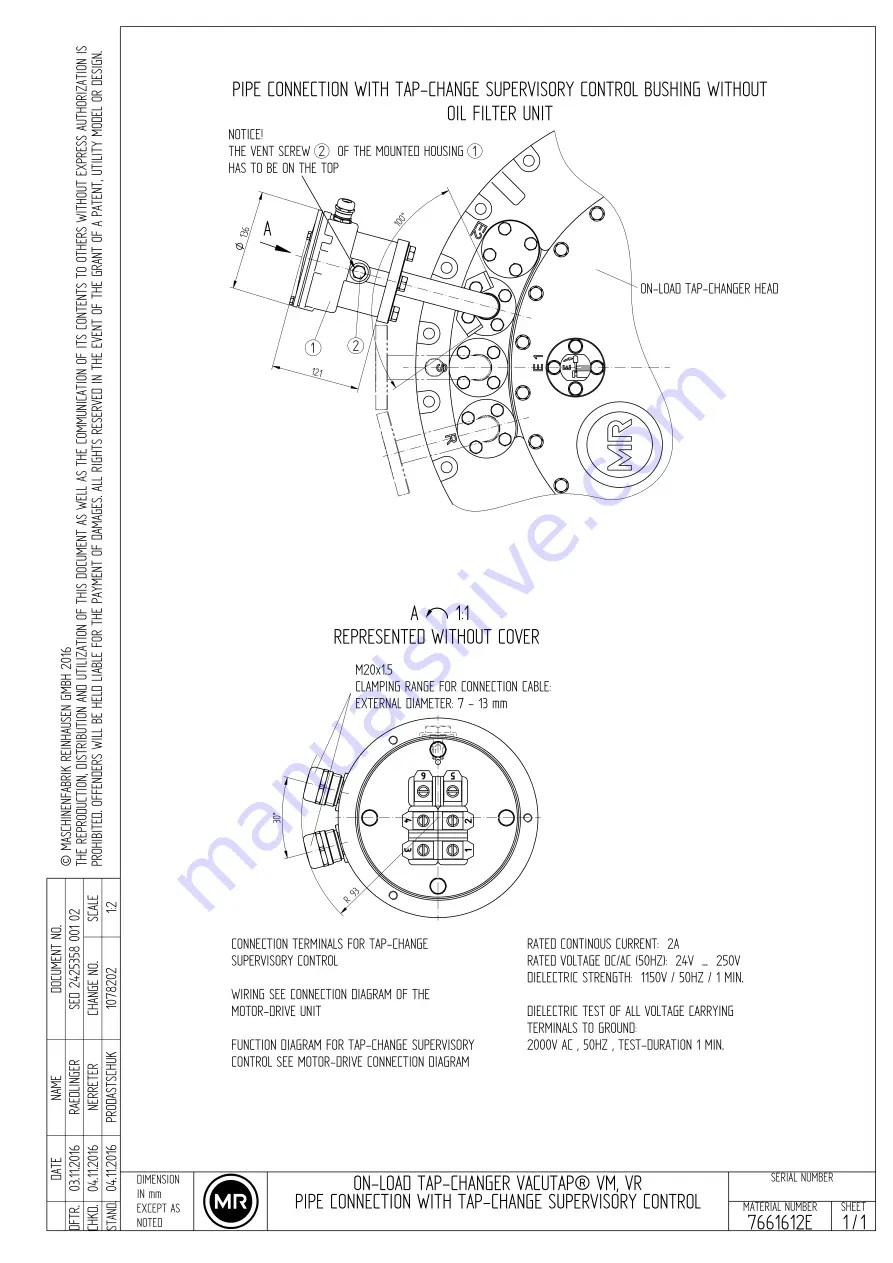 MR VACUTAP VM I 1002 Скачать руководство пользователя страница 78