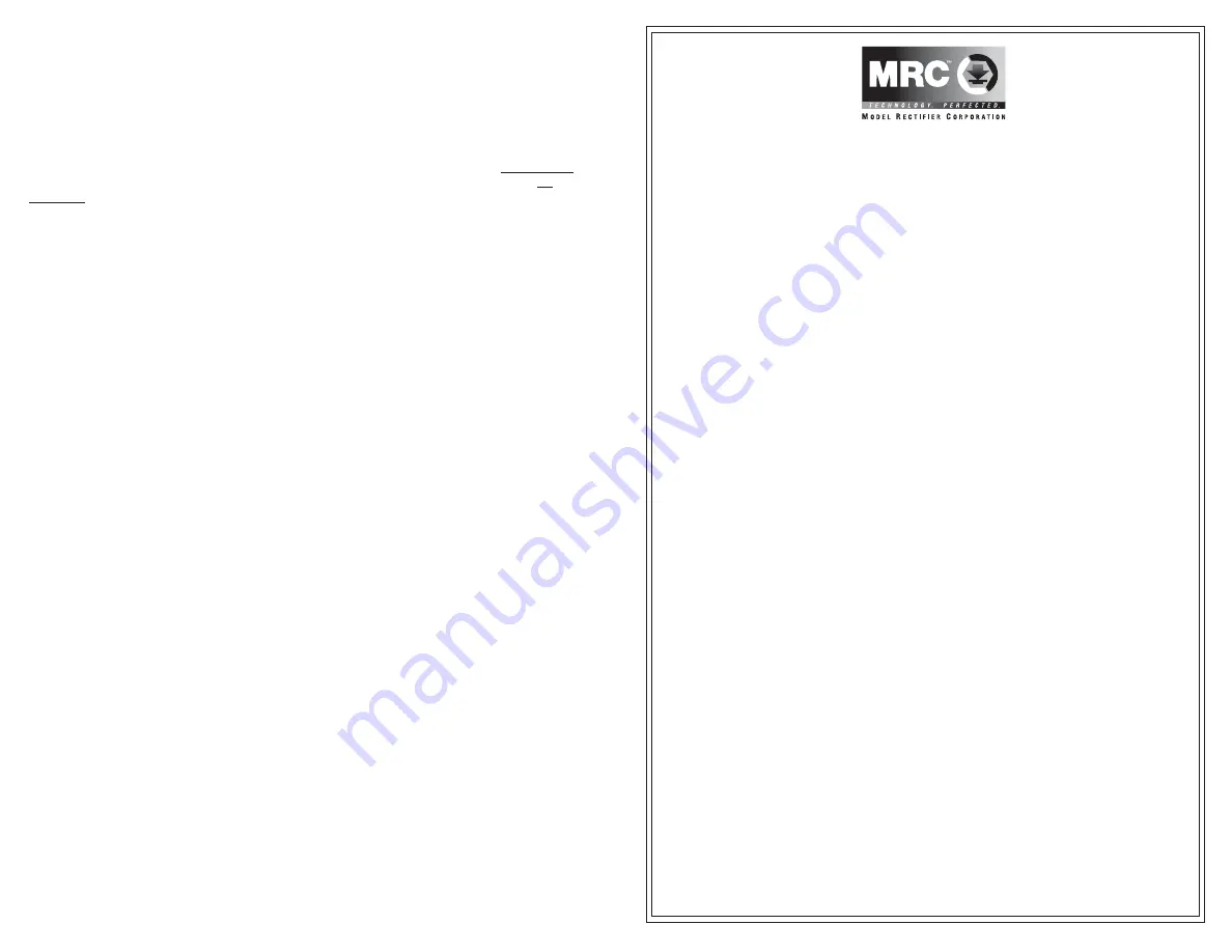 MRC SOUNDER 0001662 Quick Start Manual Download Page 1