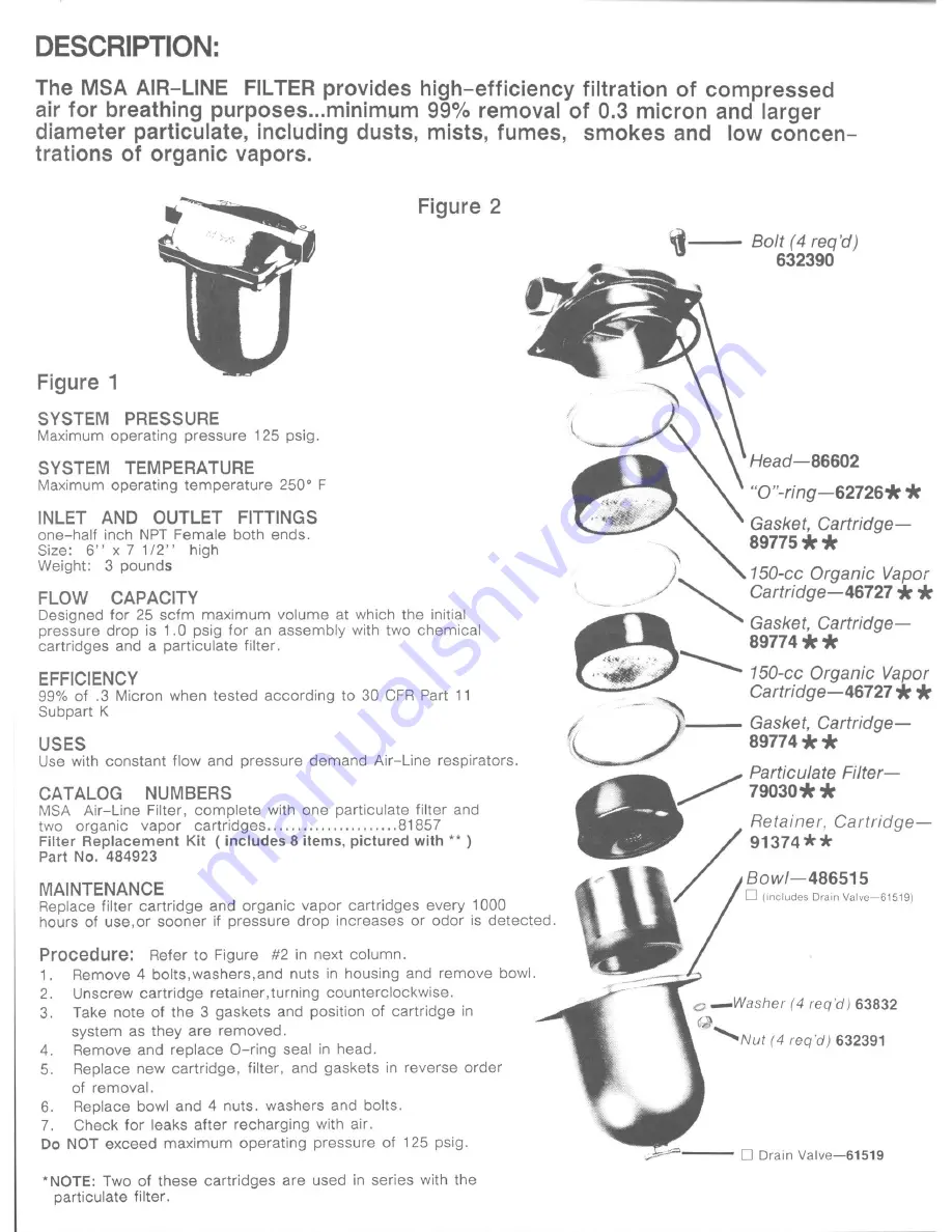 MSA 81857 Instructions Download Page 2