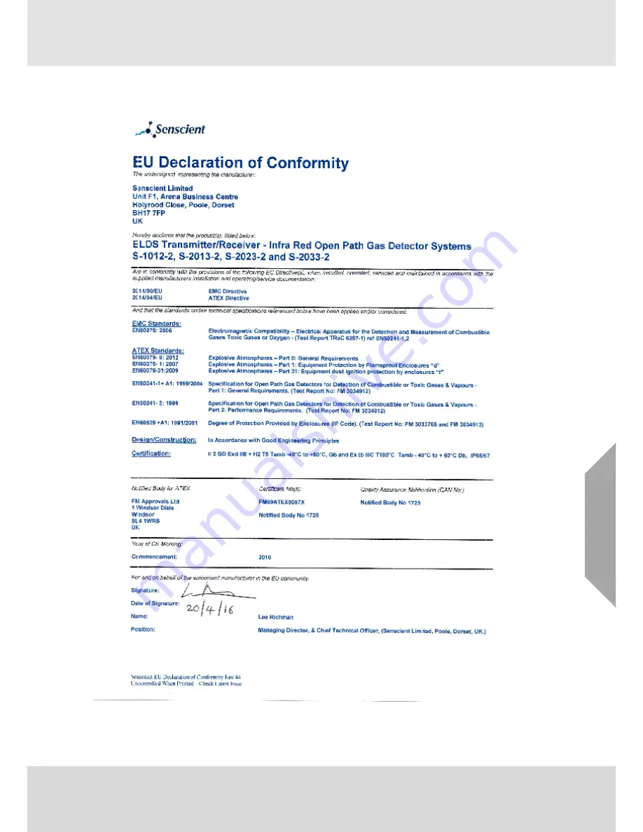 MSA Senscient ELDS 1000 series Operating Manual Download Page 159