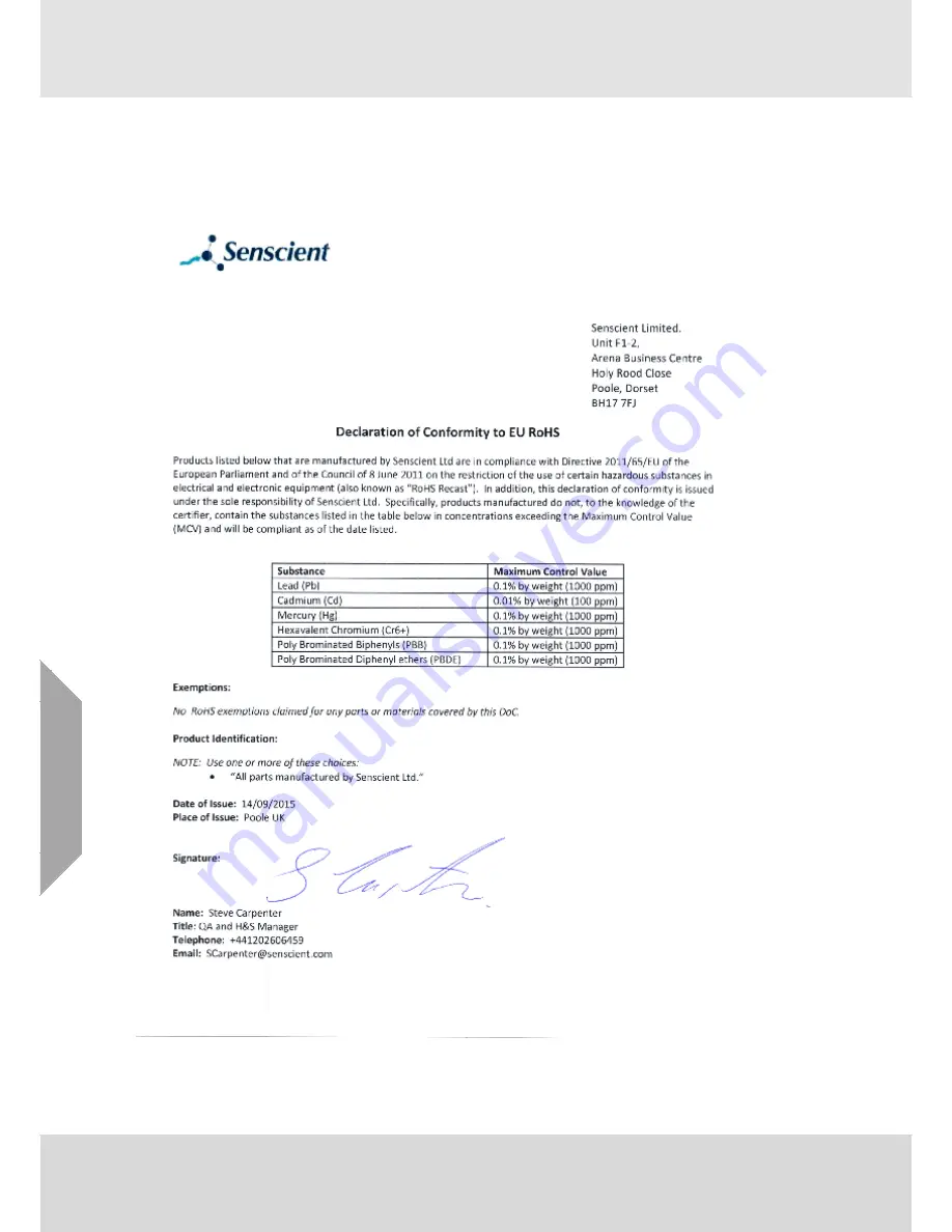 MSA Senscient ELDS 1000 series Operating Manual Download Page 160