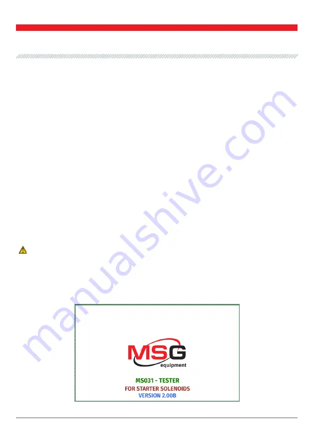 MSG Equipment MS031 Скачать руководство пользователя страница 37