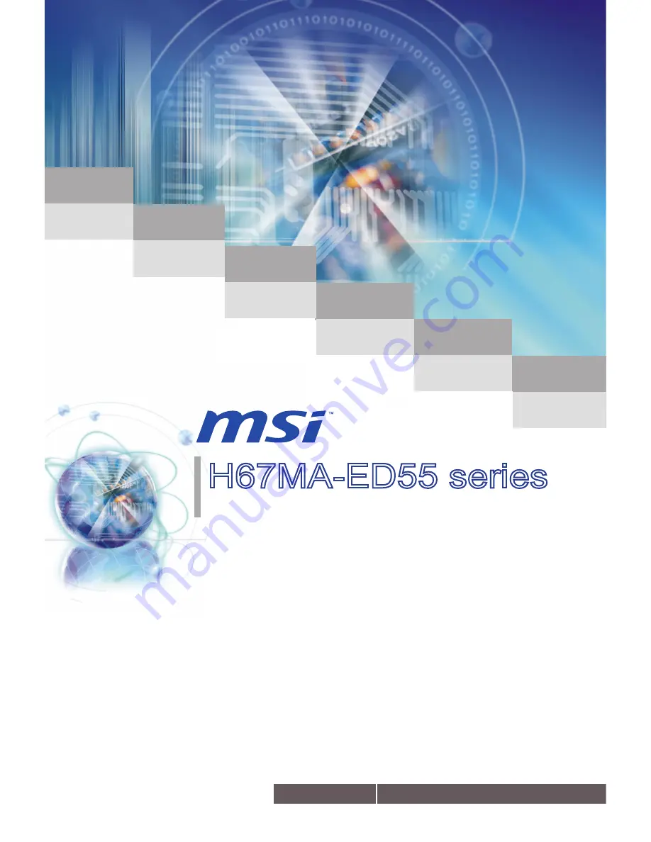 MSI H67MA-ED55 series User Manual Download Page 1