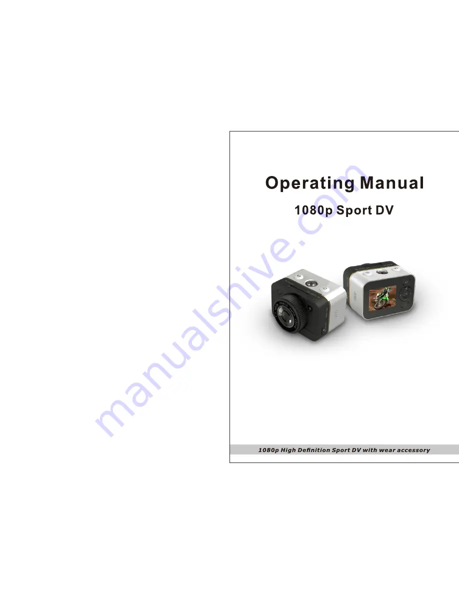 MSI SDV-100 Sport DV Operating Manual Download Page 1