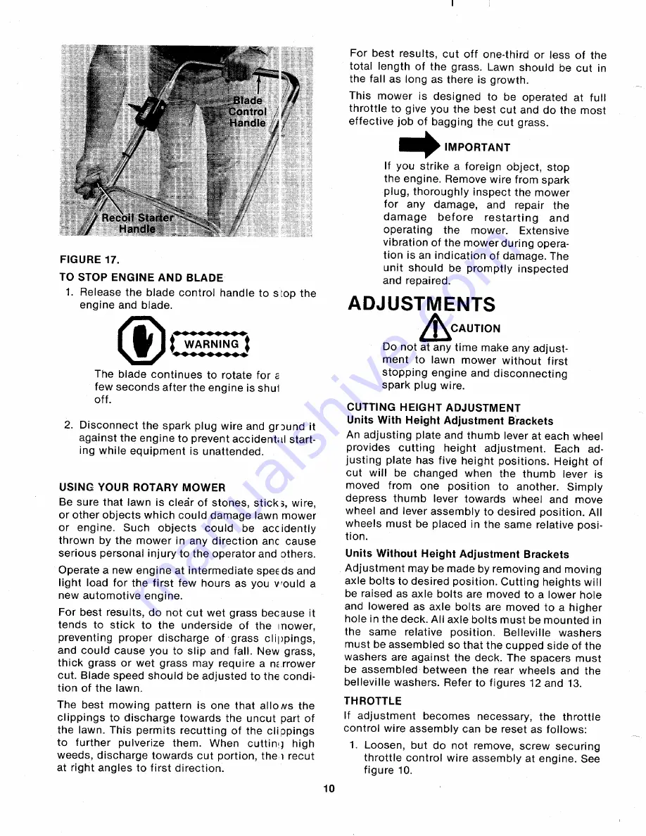 MTD 114-050-000 Owner'S Manual Download Page 10