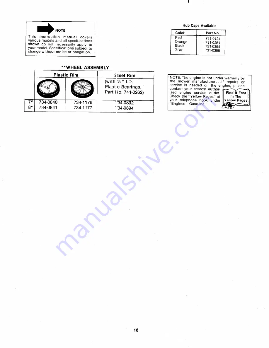 MTD 114-050-000 Owner'S Manual Download Page 18