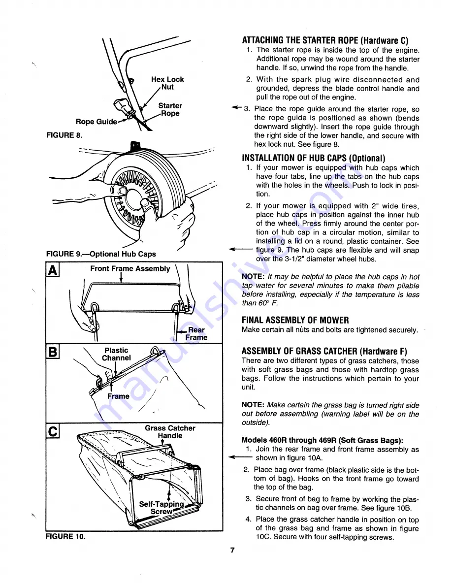 MTD 122-460R000 Owner'S Manual Download Page 7