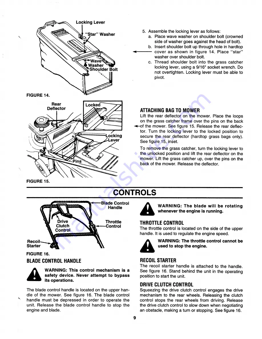 MTD 122-460R000 Owner'S Manual Download Page 9