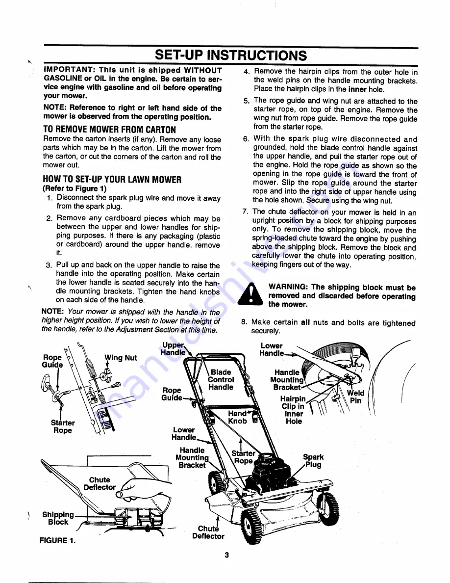 MTD 123-260A000 Owner'S Manual Download Page 3