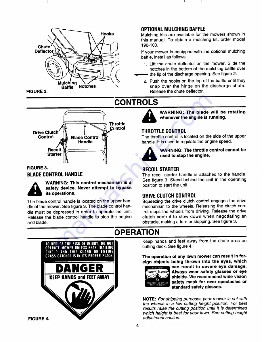 MTD 123-260A000 Owner'S Manual Download Page 4