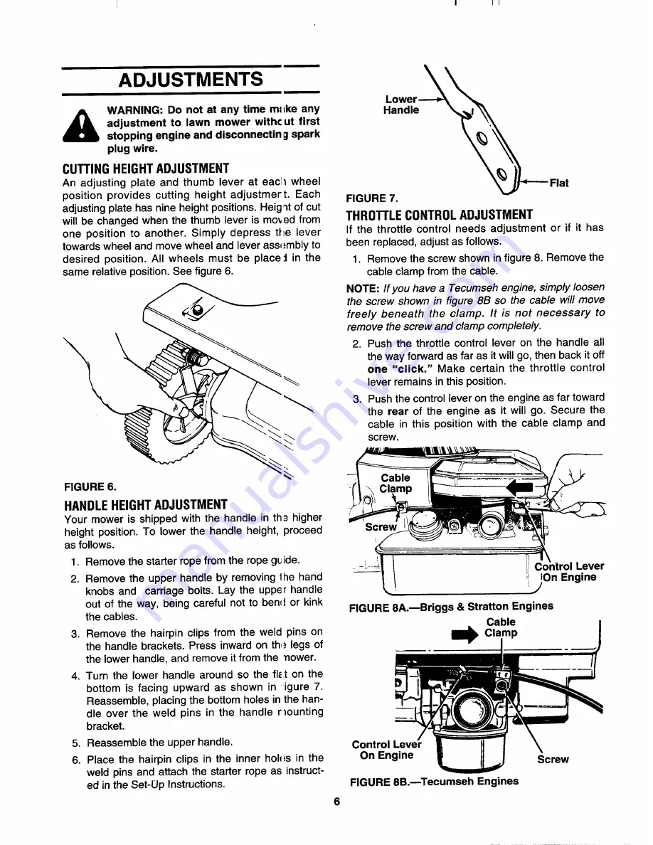 MTD 123-260A000 Owner'S Manual Download Page 6