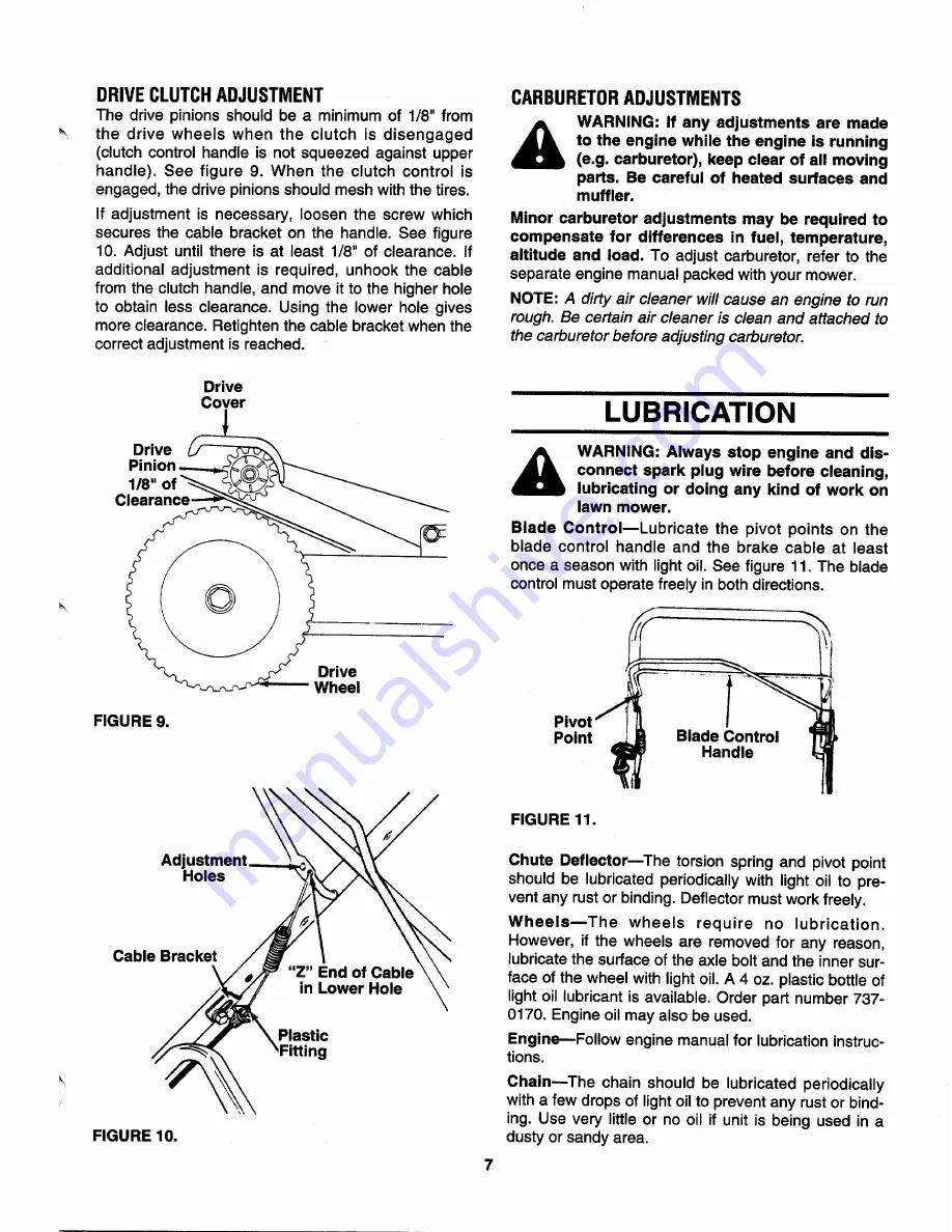 MTD 123-260A000 Owner'S Manual Download Page 7