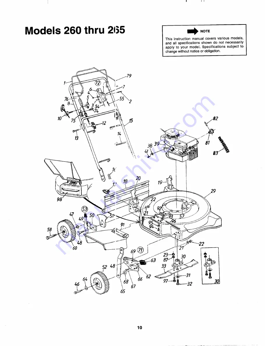 MTD 123-260A000 Owner'S Manual Download Page 10