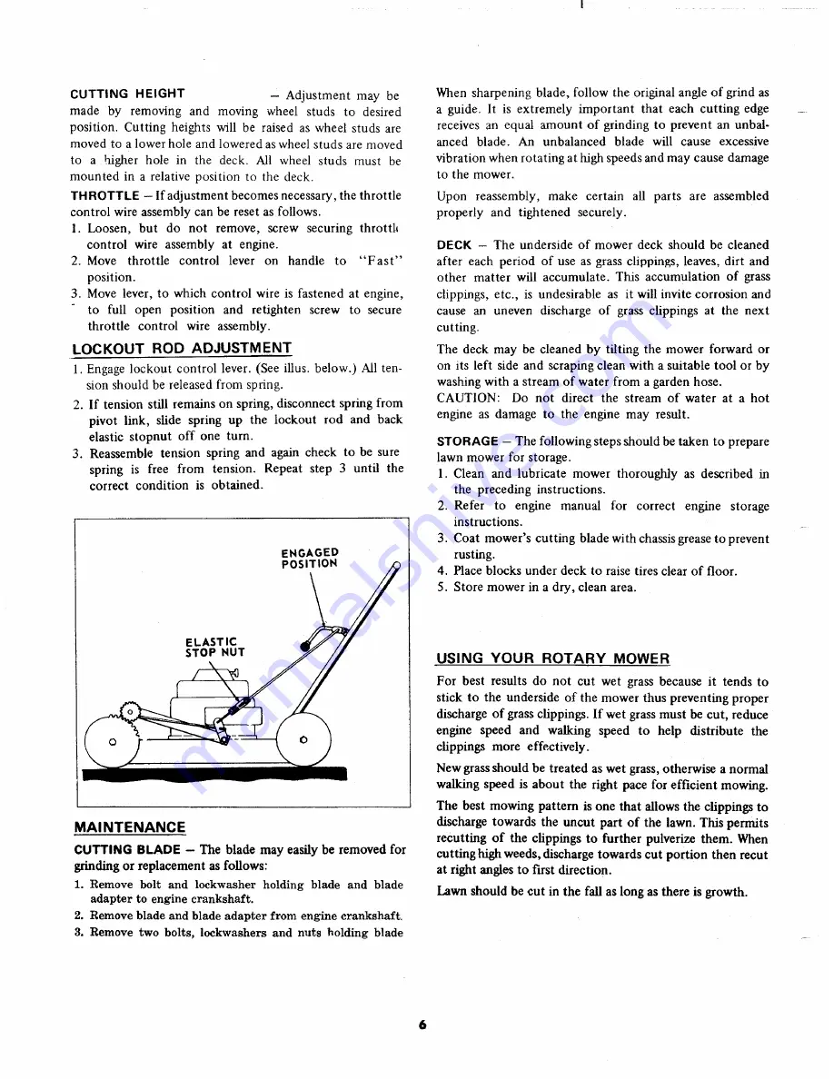 MTD 123-370-033 Operating/Service Instructions Manual Download Page 6