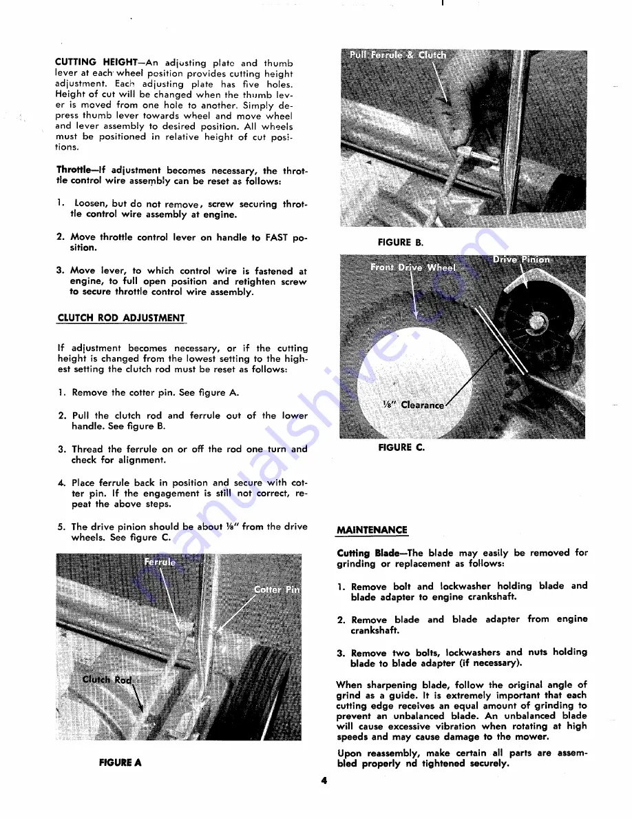 MTD 123-640 Operating/Service Instructions Manual Download Page 4