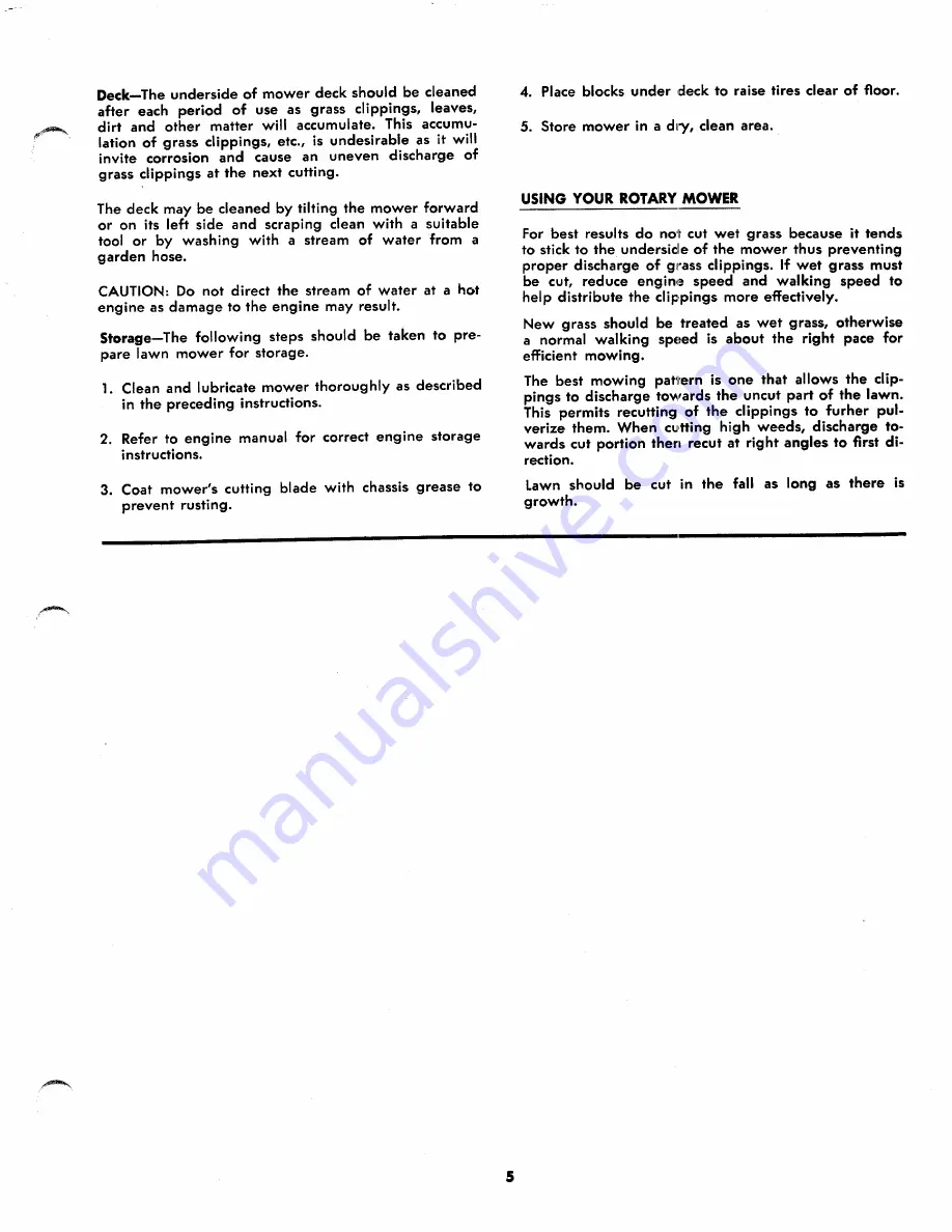 MTD 123-640 Operating/Service Instructions Manual Download Page 5