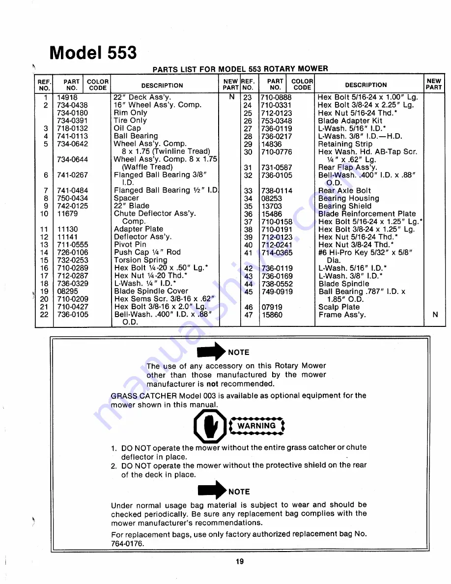 MTD 124-553-000 Owner'S Manual Download Page 19