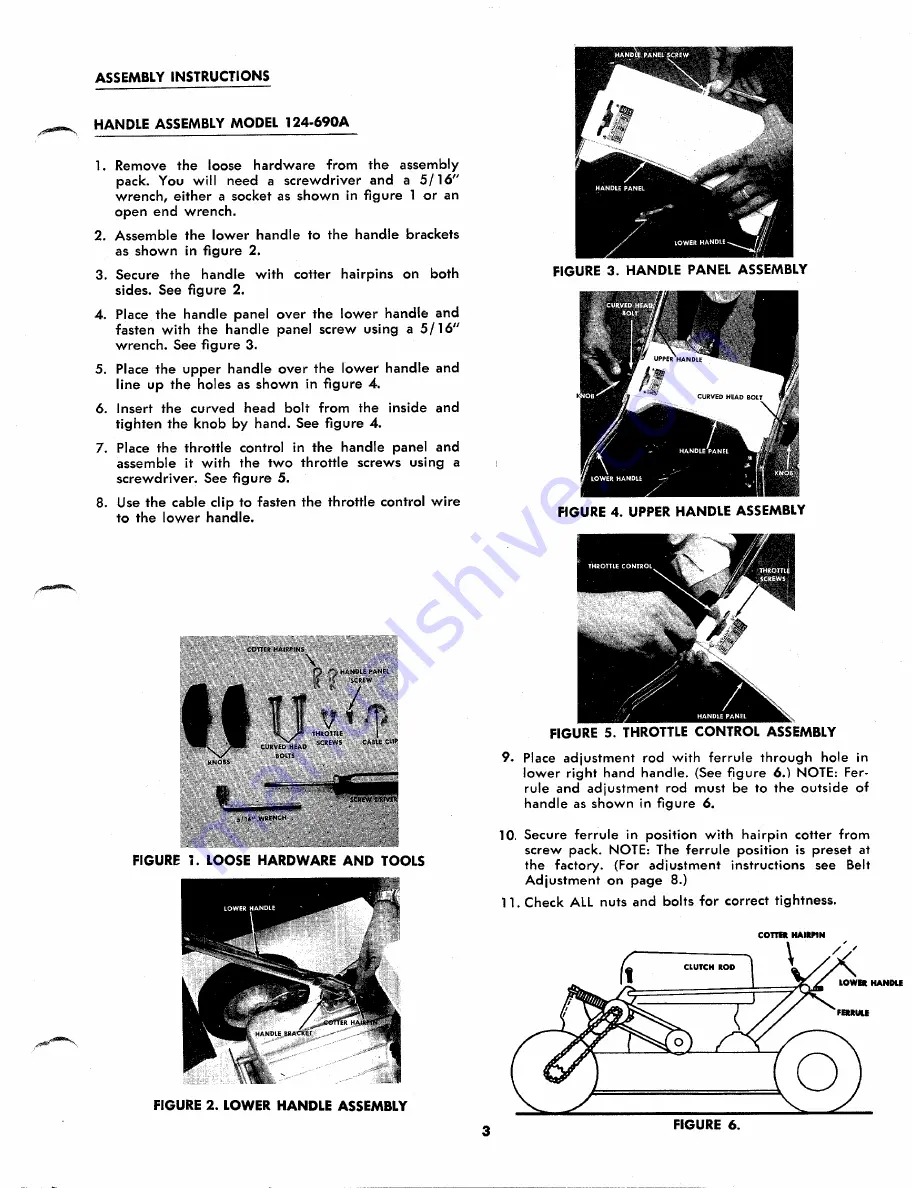 MTD 124-690A Owner'S Operating Service Instruction Manual Download Page 3