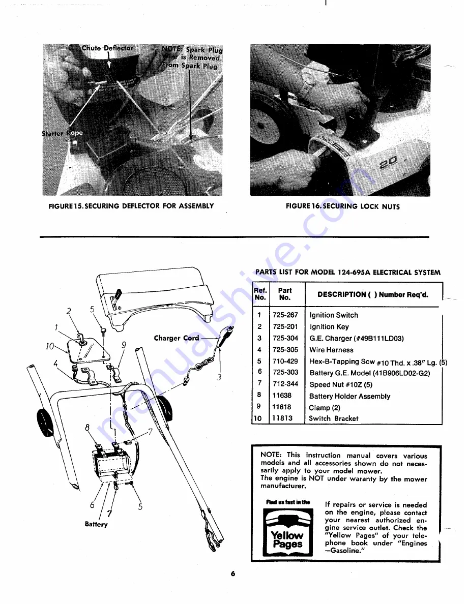 MTD 124-690A Owner'S Operating Service Instruction Manual Download Page 6