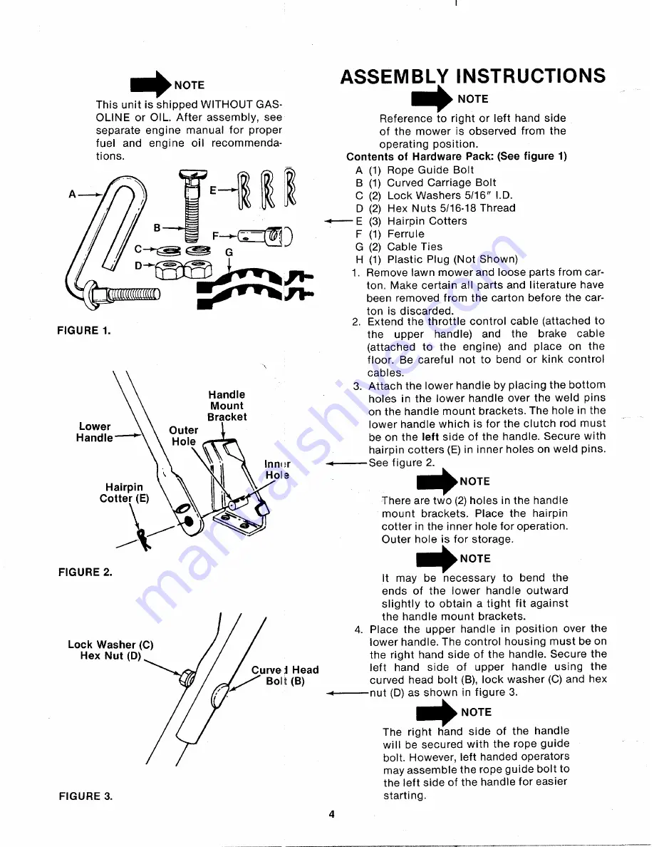 MTD 125-260-000 Owner'S Manual Download Page 4