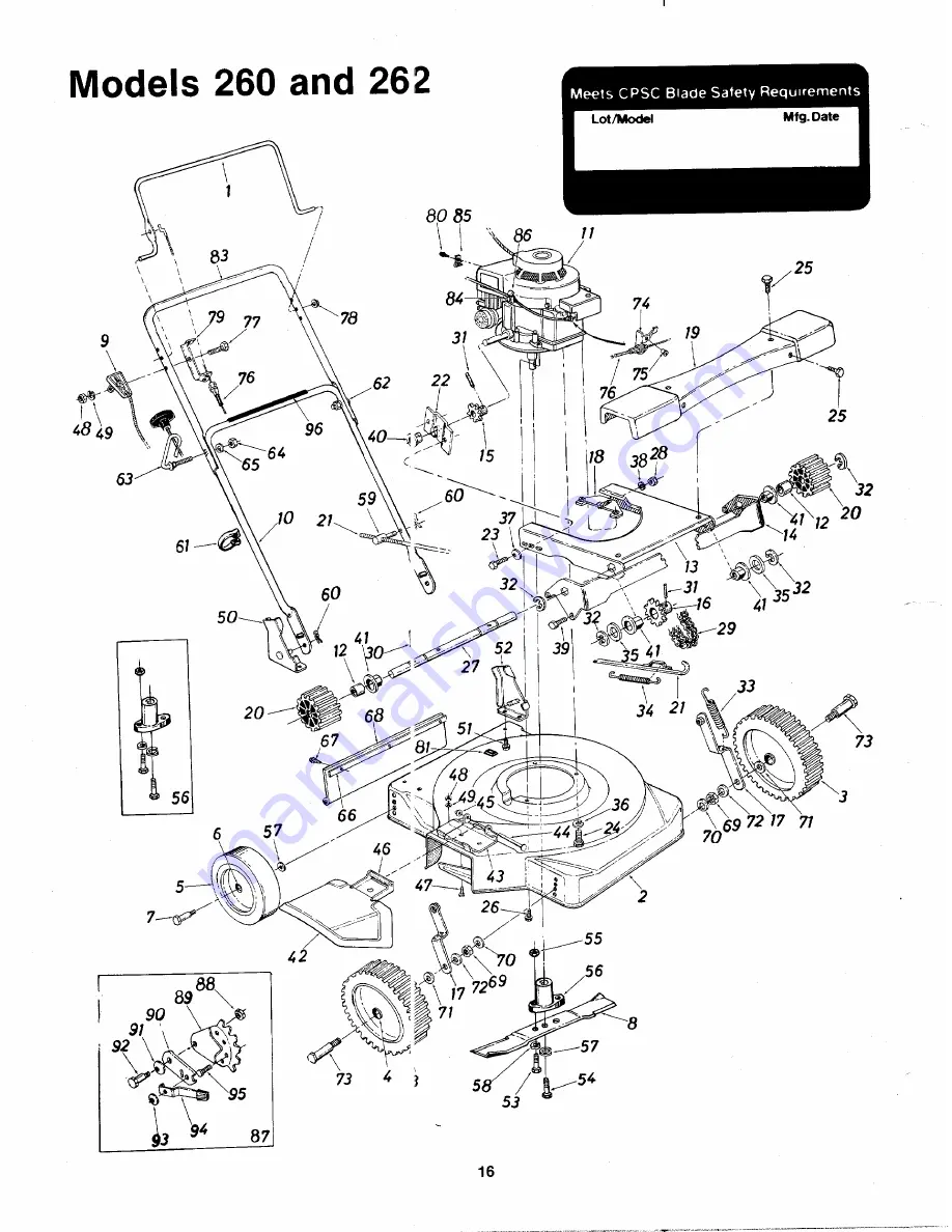 MTD 125-260-000 Owner'S Manual Download Page 16