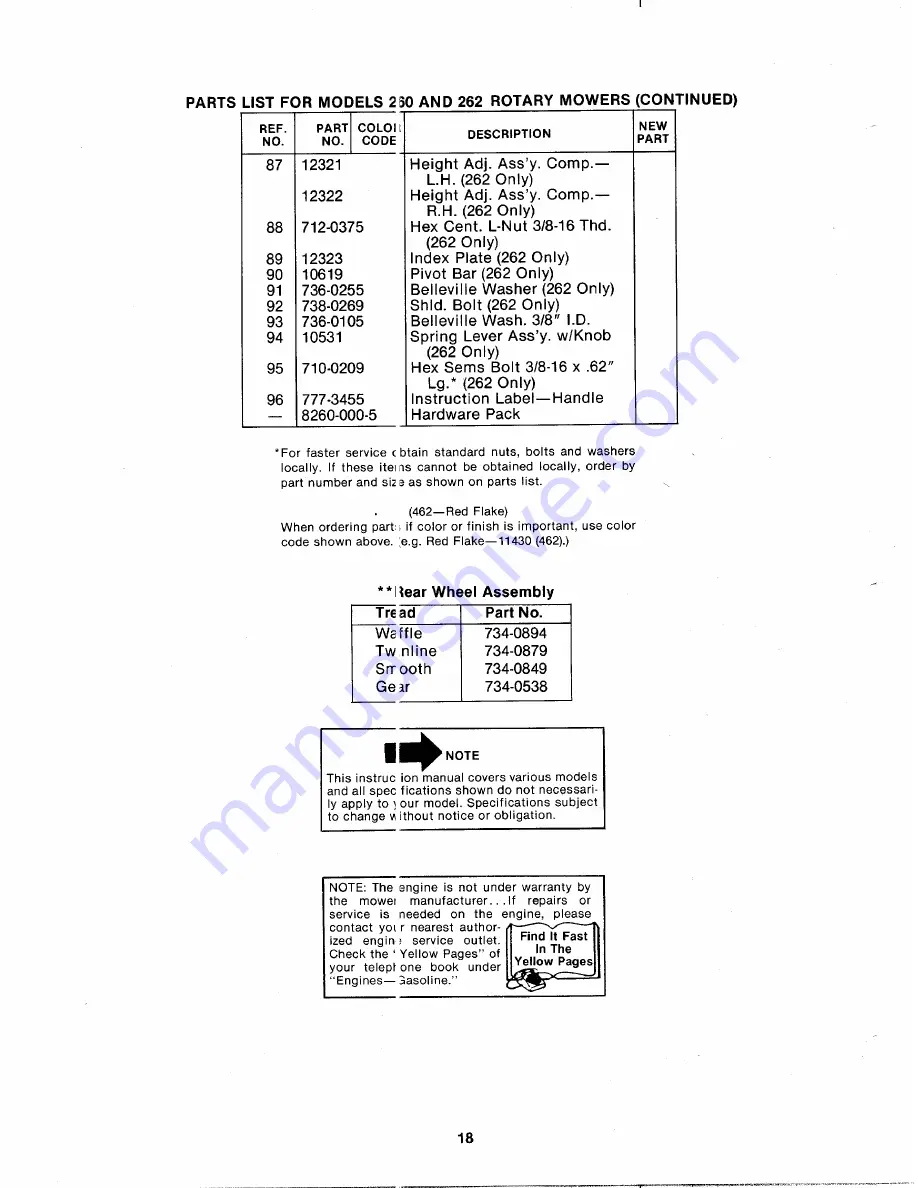 MTD 125-260-000 Скачать руководство пользователя страница 18