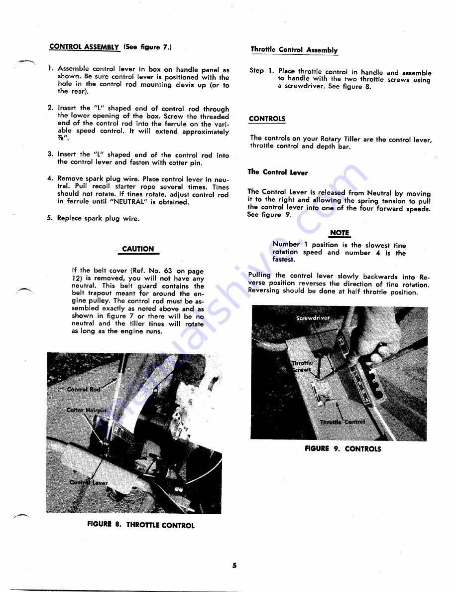 MTD 215-390A Owner'S Operating Service Instruction Manual Download Page 5