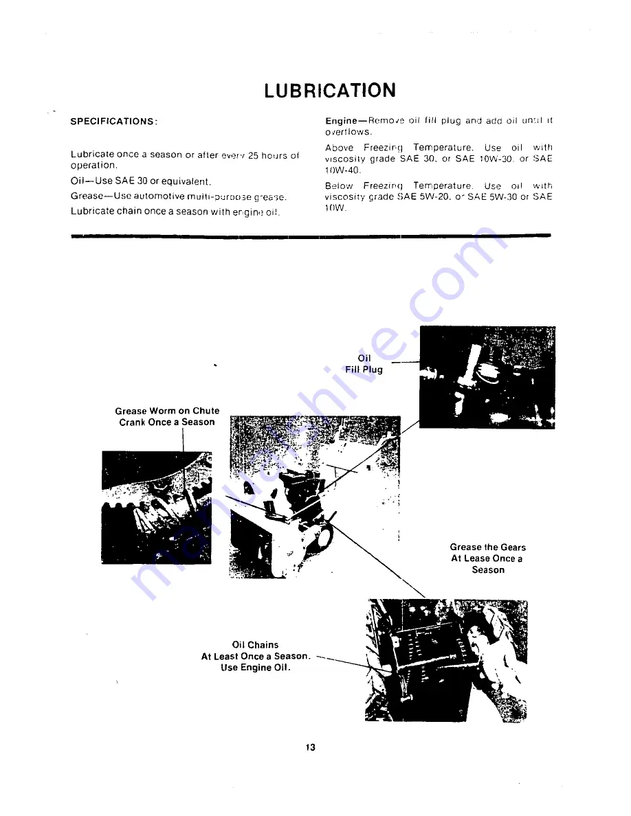 MTD 316-230A Owner'S Manual Download Page 13