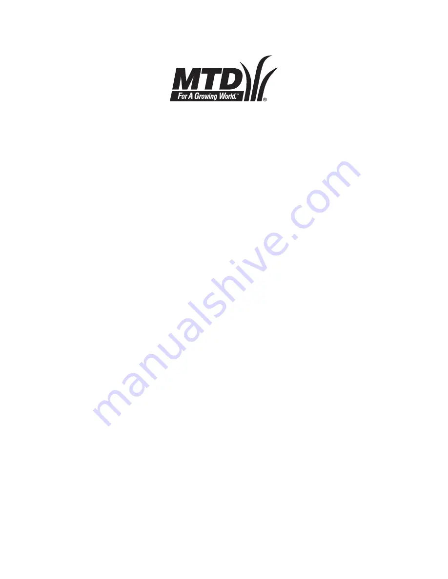 MTD 500 Thru 509 Operator'S Manual Download Page 16