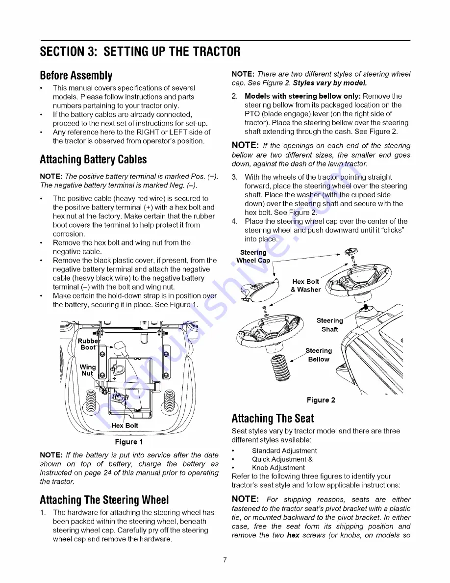 MTD 808H Series Operator'S Manual Download Page 7