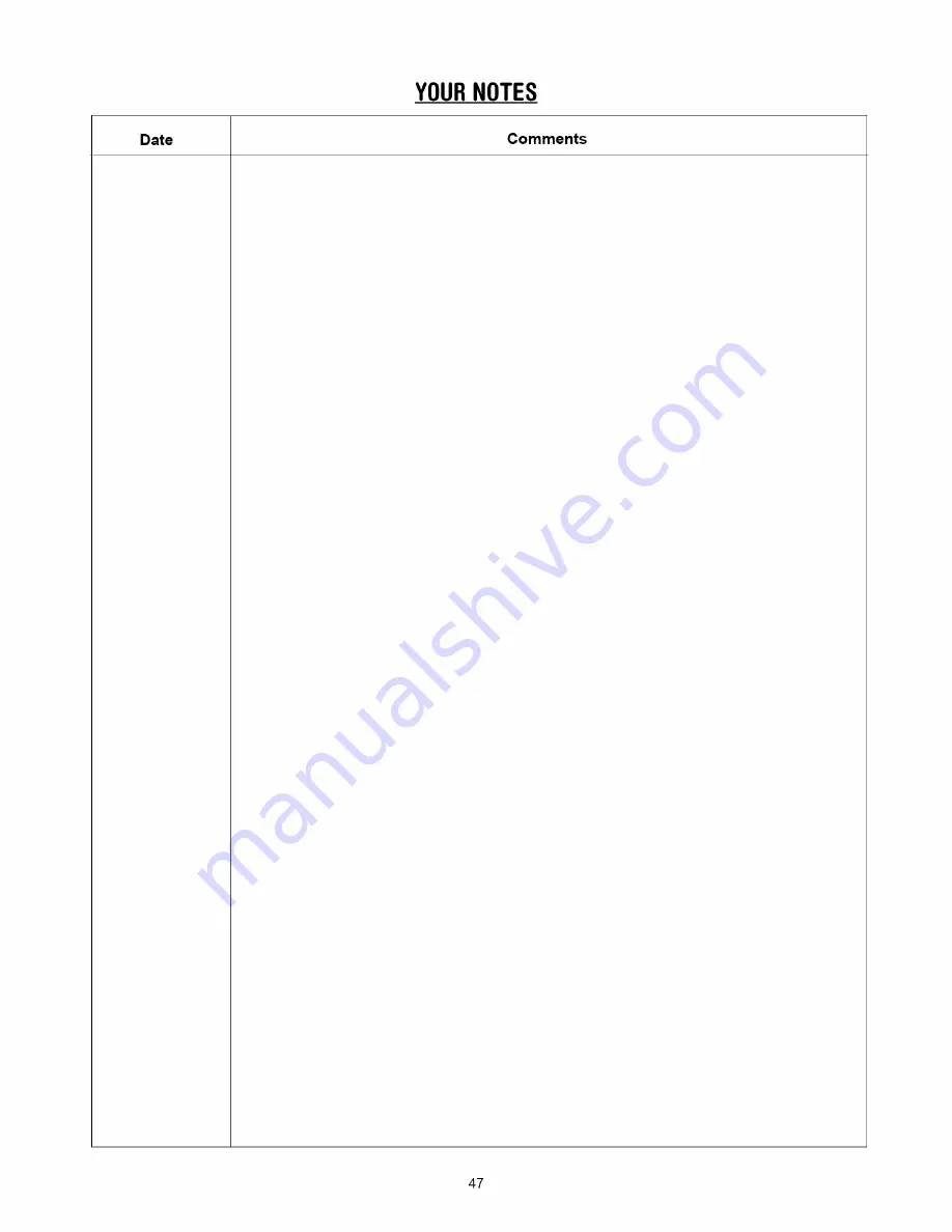 MTD 808H Series Operator'S Manual Download Page 47