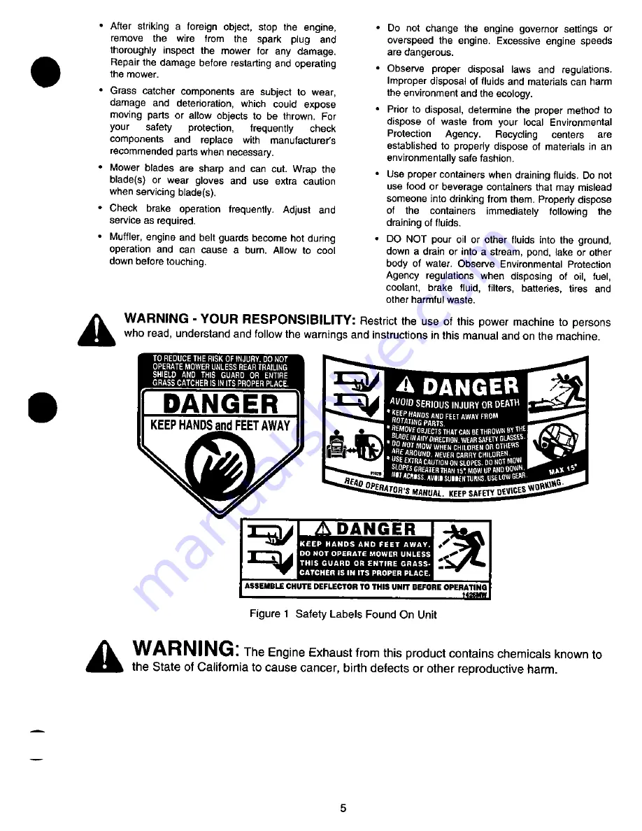 MTD Cub Cadet Z-42 Owner'S Manual Download Page 5