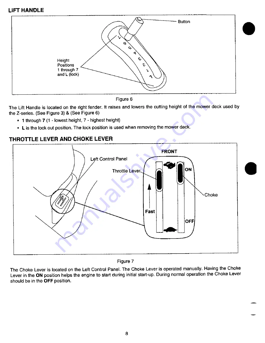 MTD Cub Cadet Z-42 Owner'S Manual Download Page 8