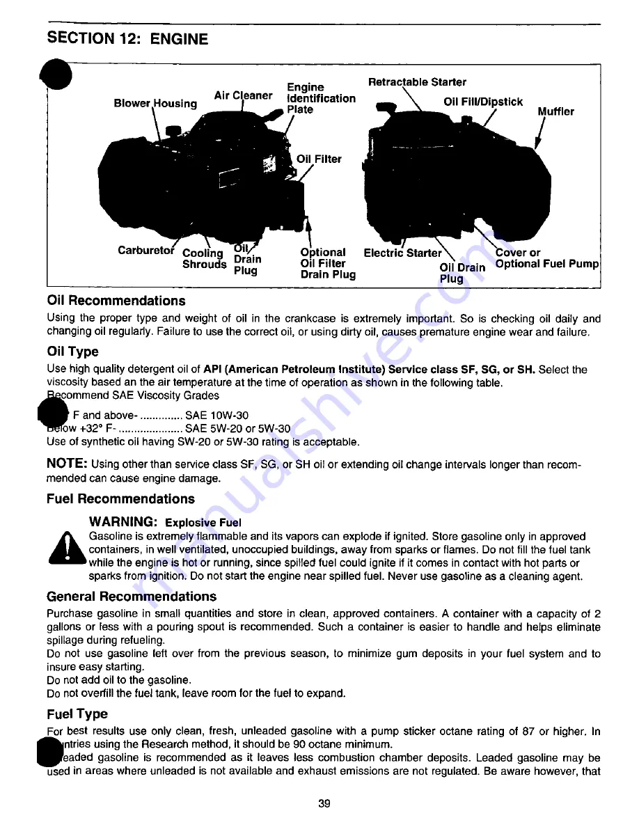 MTD Cub Cadet Z-42 Owner'S Manual Download Page 39